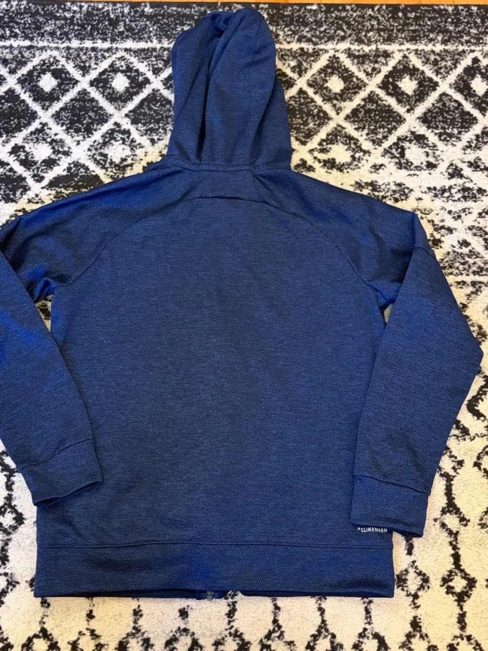 Adidas Athletics Team Issue Full-Zip Hoodie Sz L Navy Running Hiking Outdoors